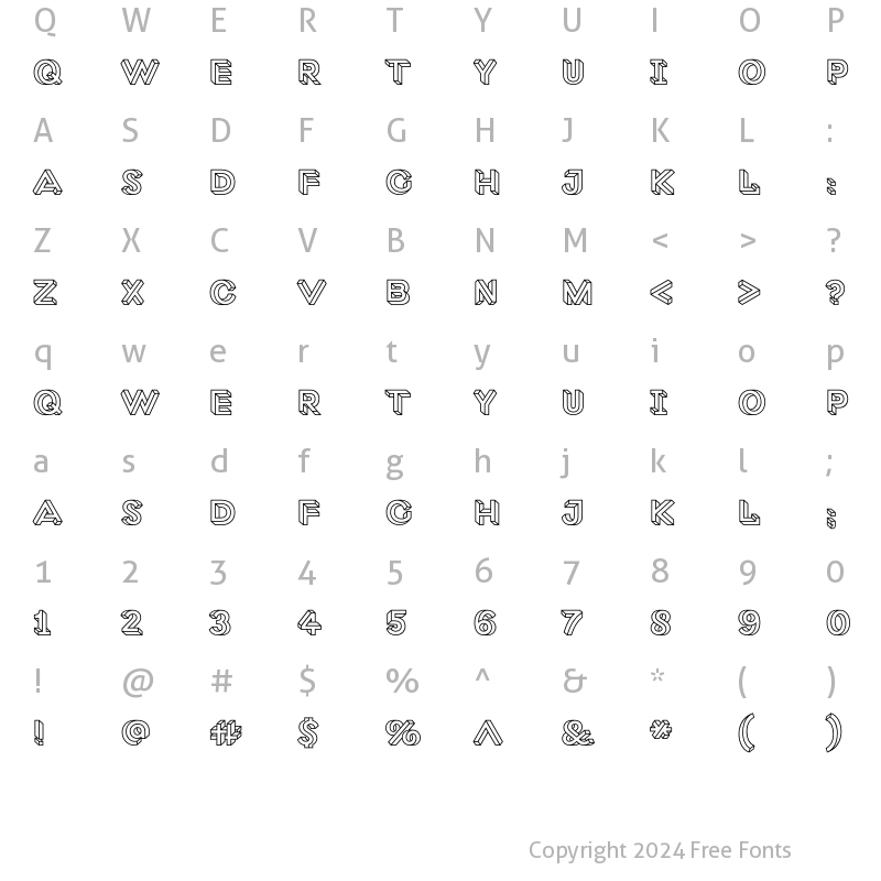 Character Map of Macula Line