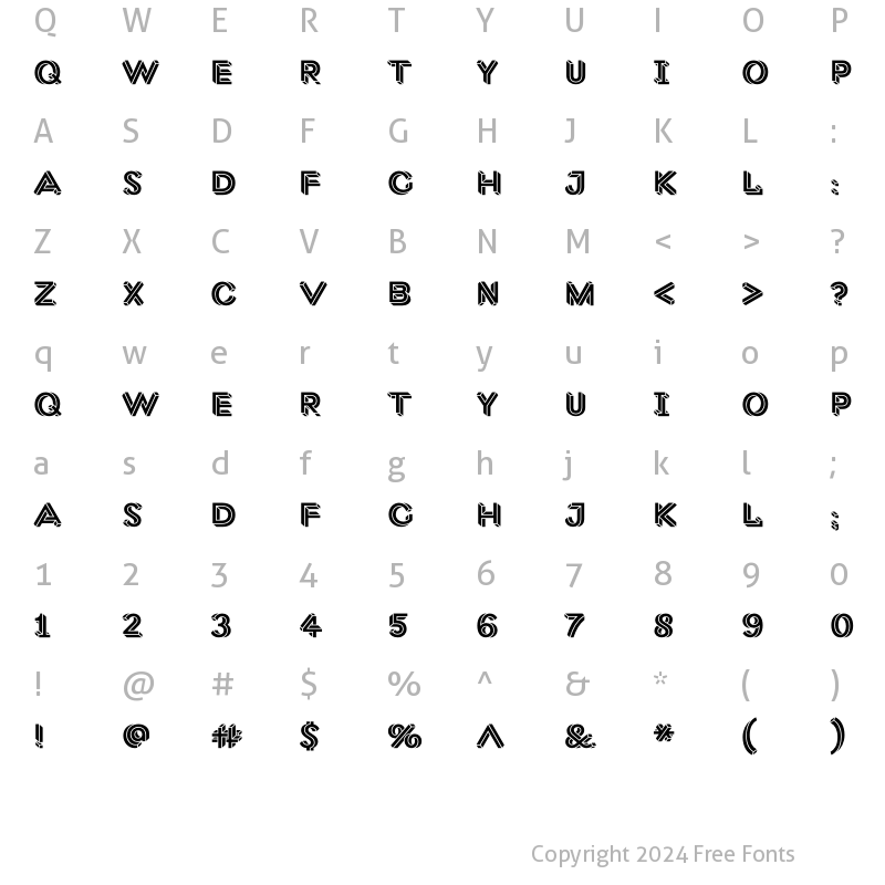 Character Map of Macula Solid