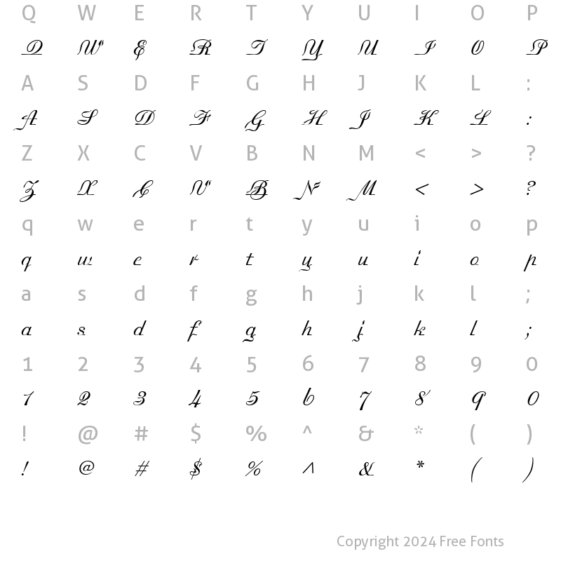 Character Map of Madisonian Light