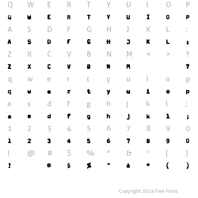 Character Map of Magda Ultra Regular