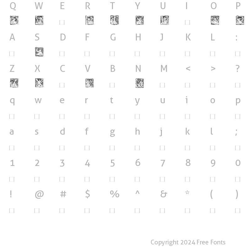 Character Map of MaidensNZ Medium