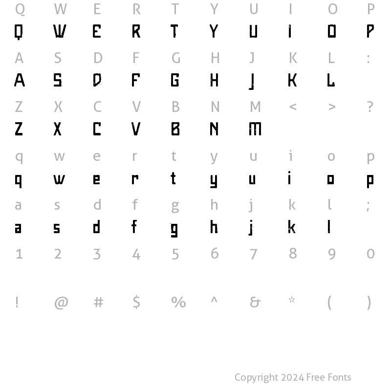 Character Map of MaiersNr8 Regular