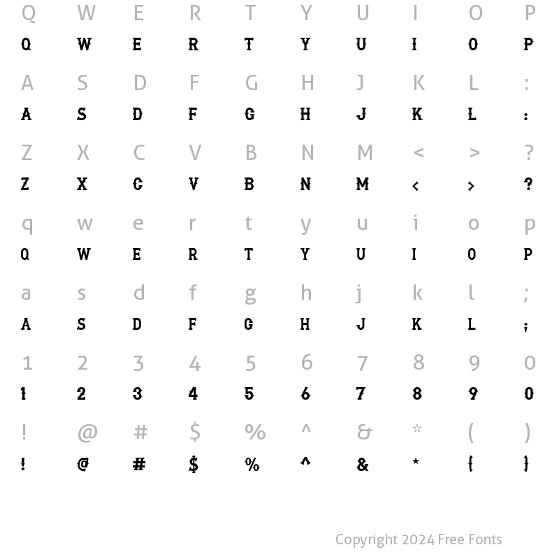 Character Map of MaiLehoBahhrala Regular