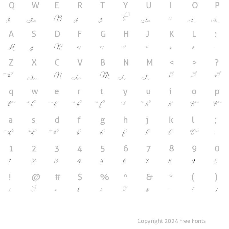 Character Map of Maligai_Swash_01 Regular