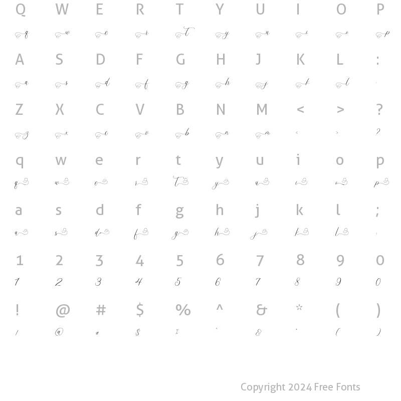 Character Map of Maligai_Swash_03 Regular