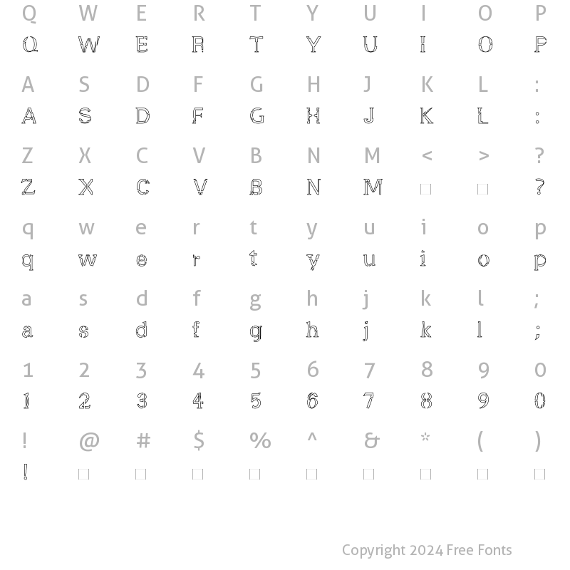 Character Map of Manomessa-Bucata Roman