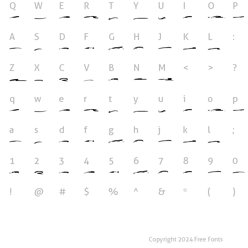 Character Map of Maquire Swash Regular