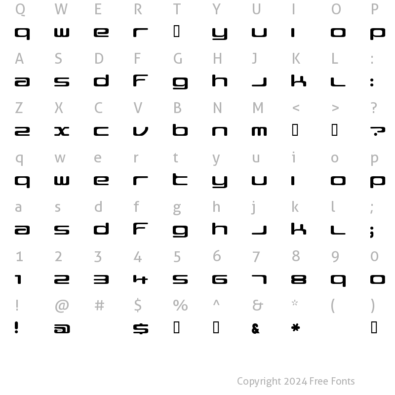 Character Map of Marble Force 3