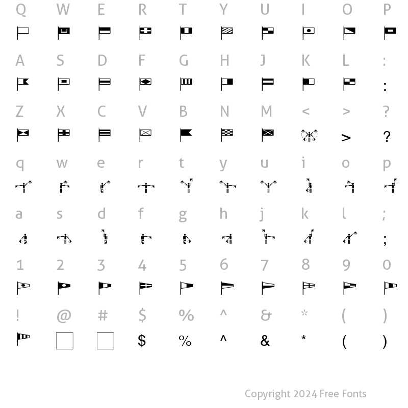 Character Map of Marine Becker Normal