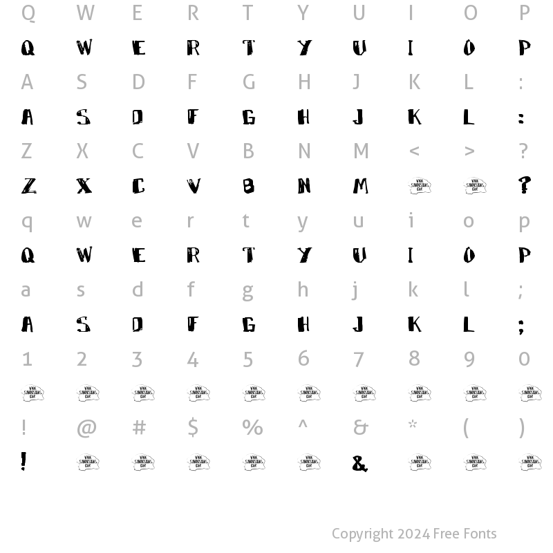 Character Map of Marko Regular