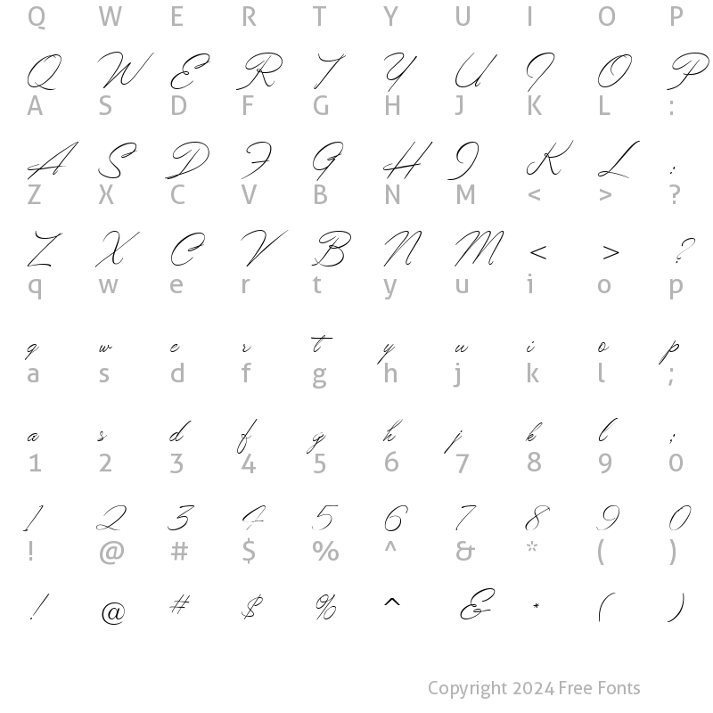 Character Map of MarmaladeJF Regular