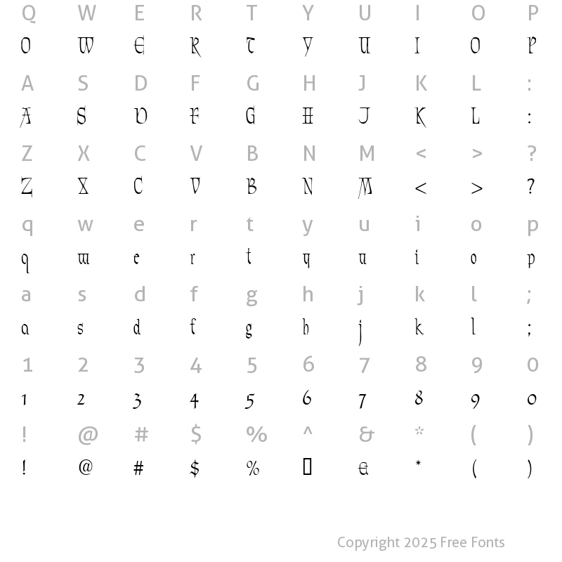 Character Map of Marmyadose? Regular