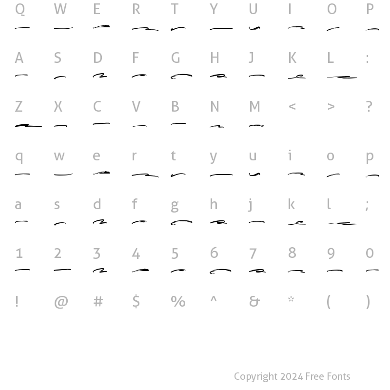 Character Map of Marqez Swash Regular