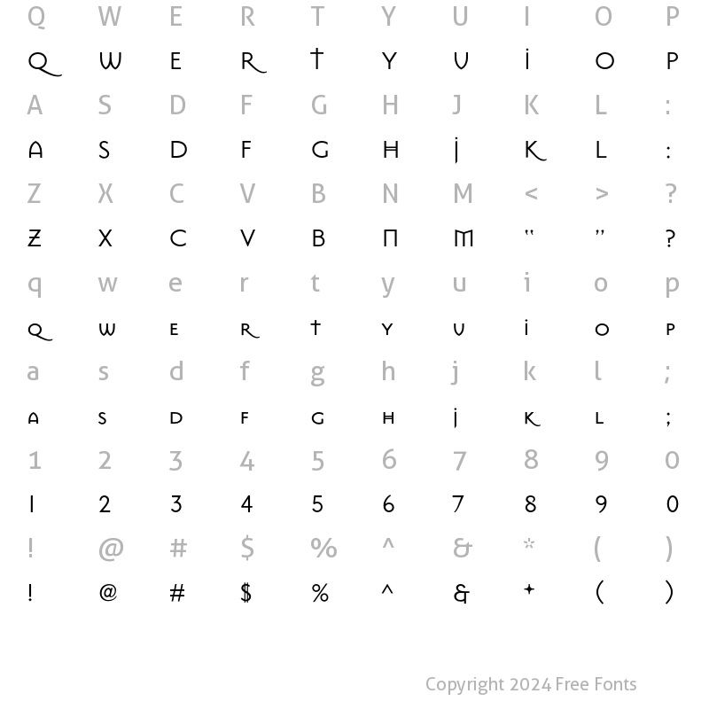 Character Map of MasonSans Regular