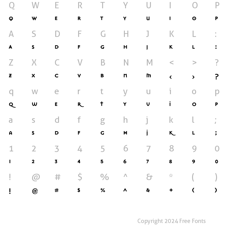 Character Map of MasonSans Super Bold