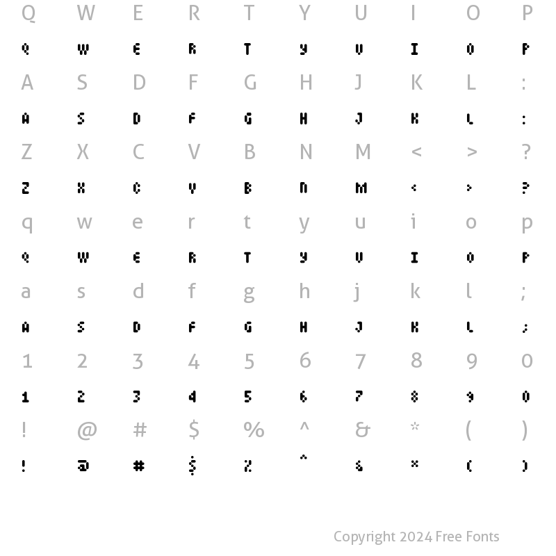 Character Map of Mastertext Plain Regular