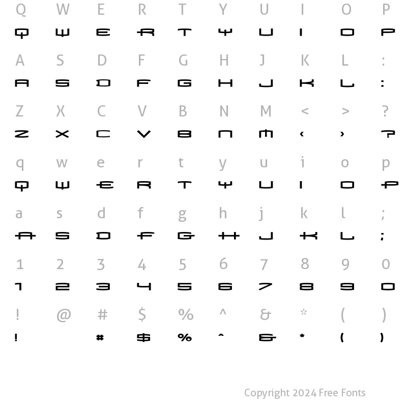 Character Map of MataCondBd Bold