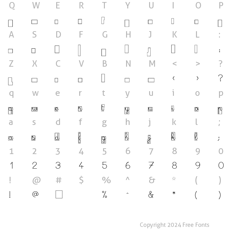 Character Map of Maternellecolor cursive case Regular