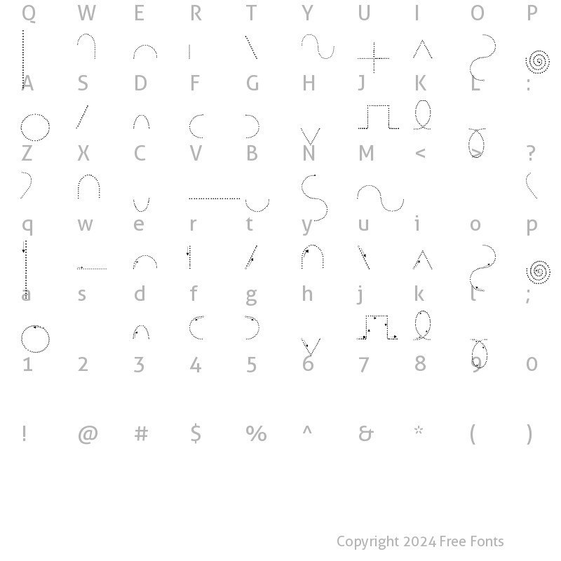 Character Map of Maternellecolorgraphisme2 Regular