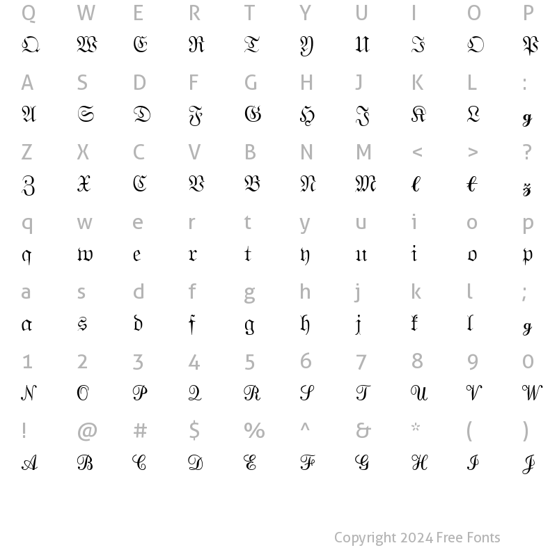 Character Map of MathematicalPi 2 Regular