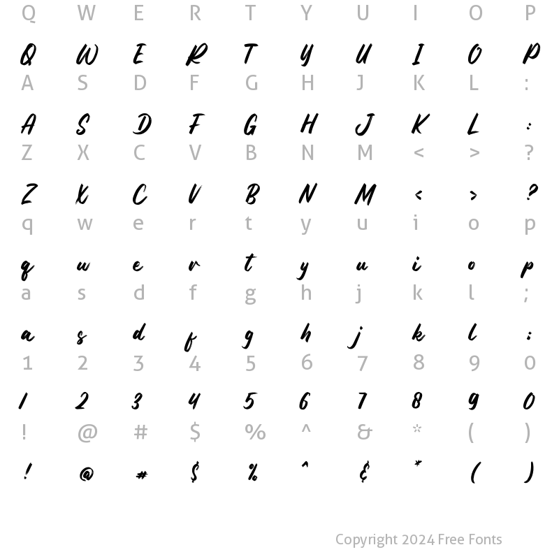 Character Map of Matter Wild Regular