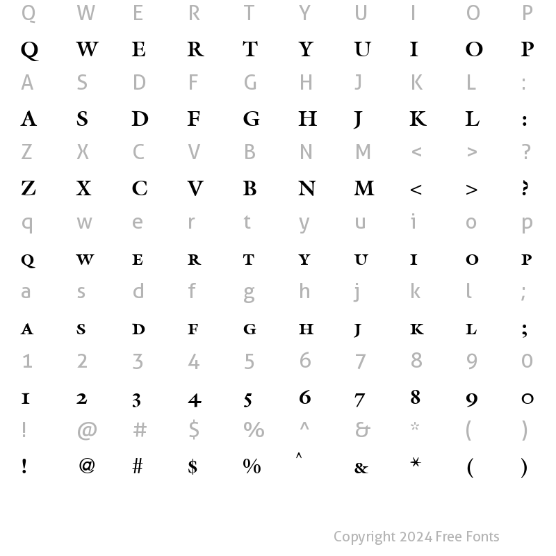 Character Map of MatthewSmc Bold