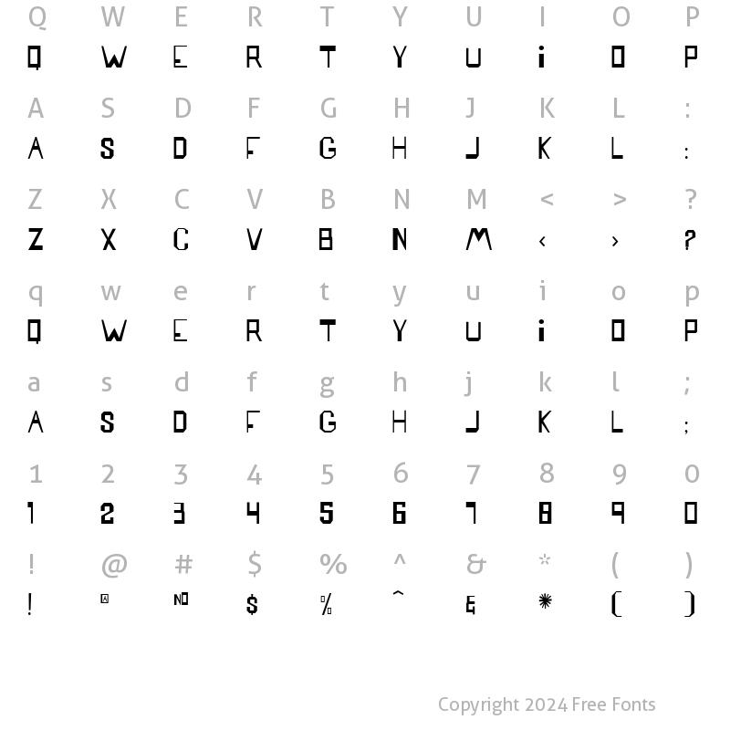 Character Map of Mattress Medium