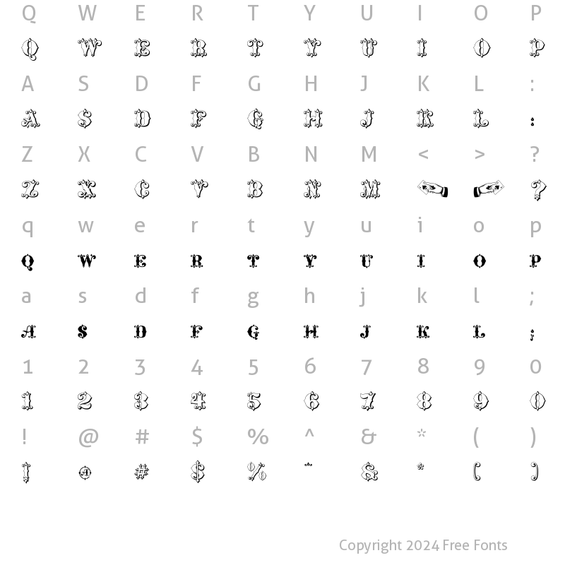 Character Map of Maverick's Luck QJs Regular