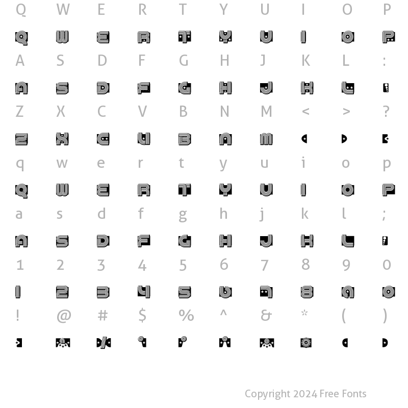 Character Map of MaxiGroove Regular