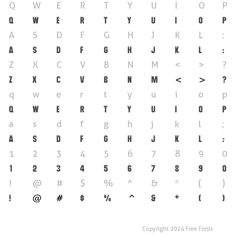 Character Map of Maximus Regular