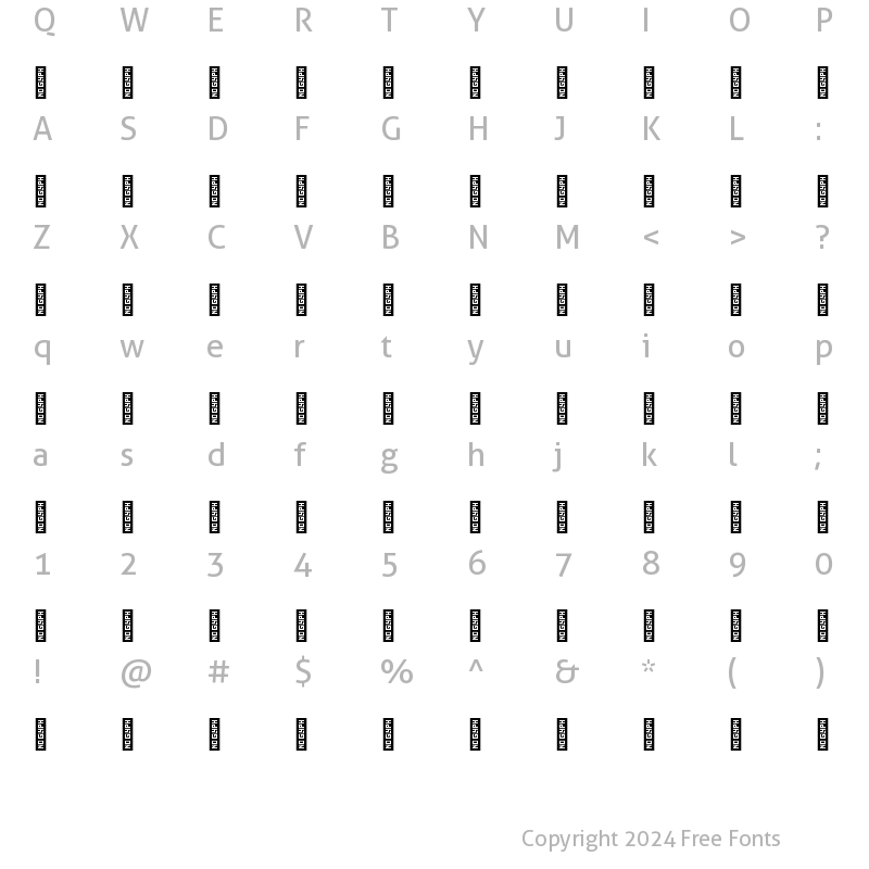 Character Map of Mazaj Black