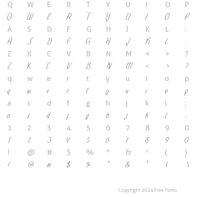 Character Map of mazurski Medium