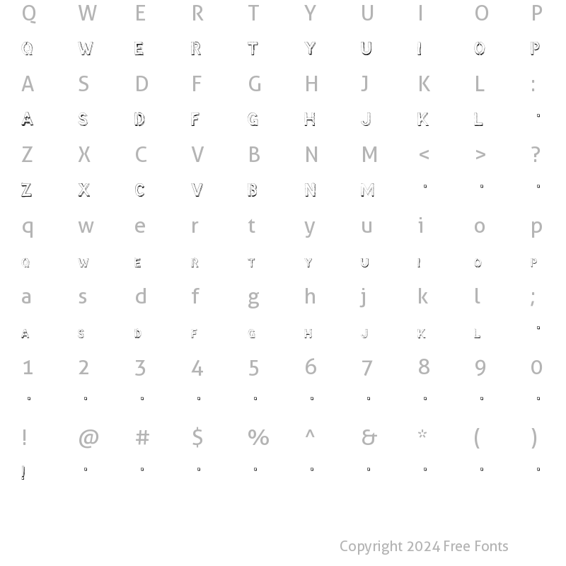 Character Map of McCoy - Hello Lori Regular