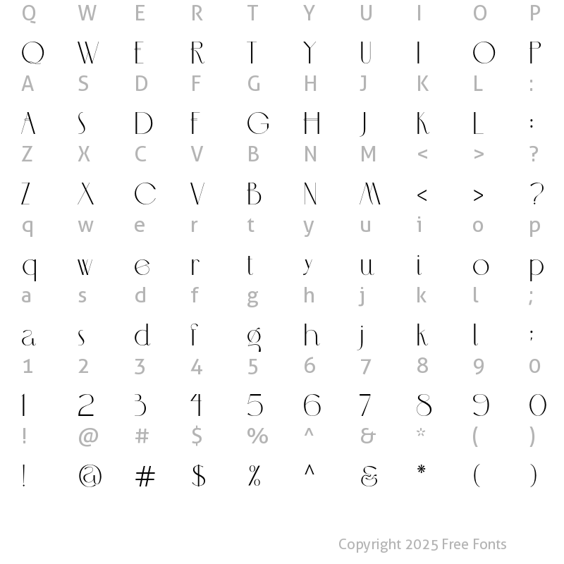 Character Map of MCLASSIC FONT Regular