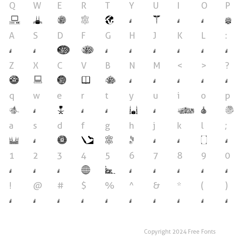 Character Map of MCS Mix. Normal