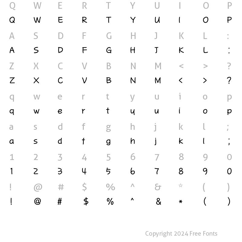 Character Map of MDGaesung Regular