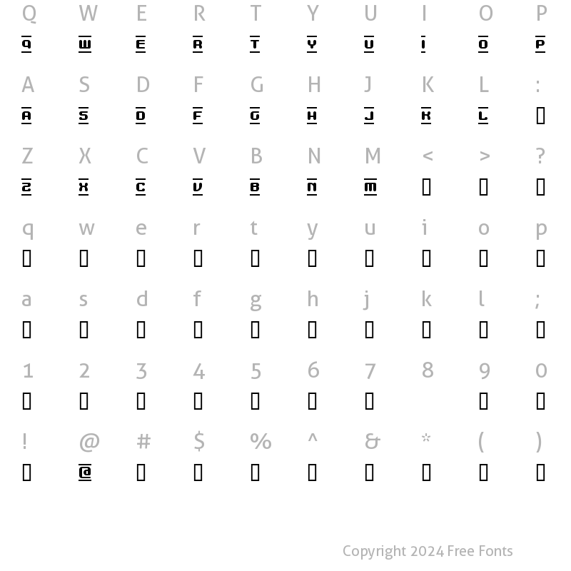 Character Map of MDMA (beta) Regular