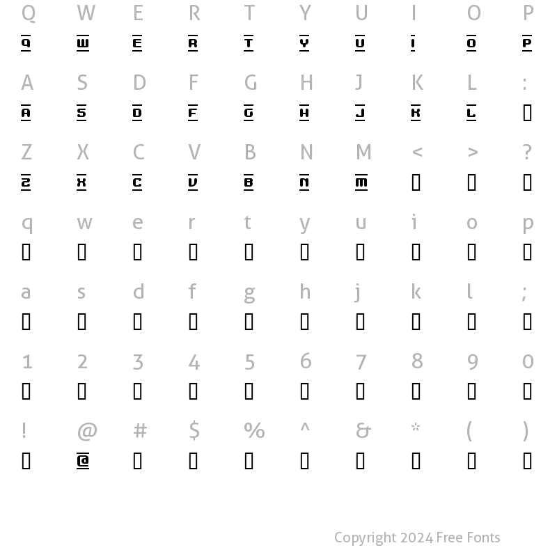 Character Map of MDMA Regular