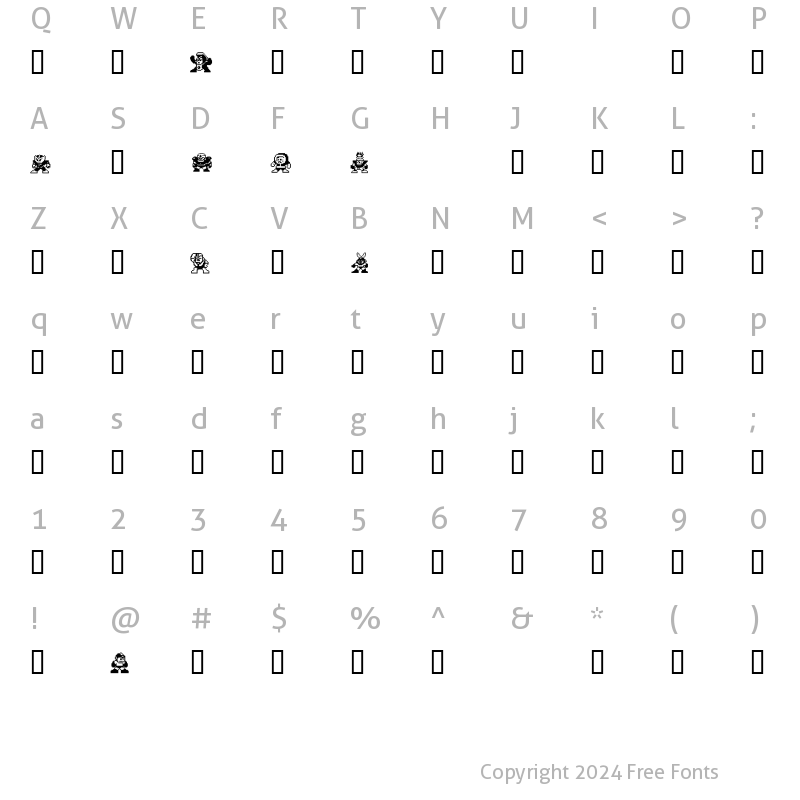 Character Map of MegaMan .Villanz