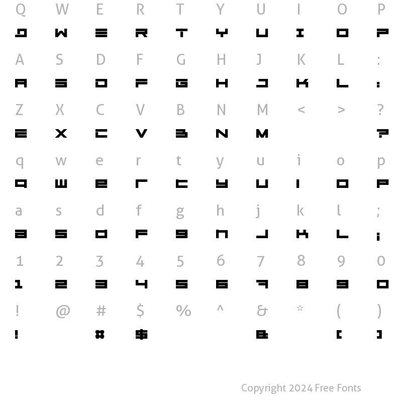 Character Map of Megaton Extras Heavy