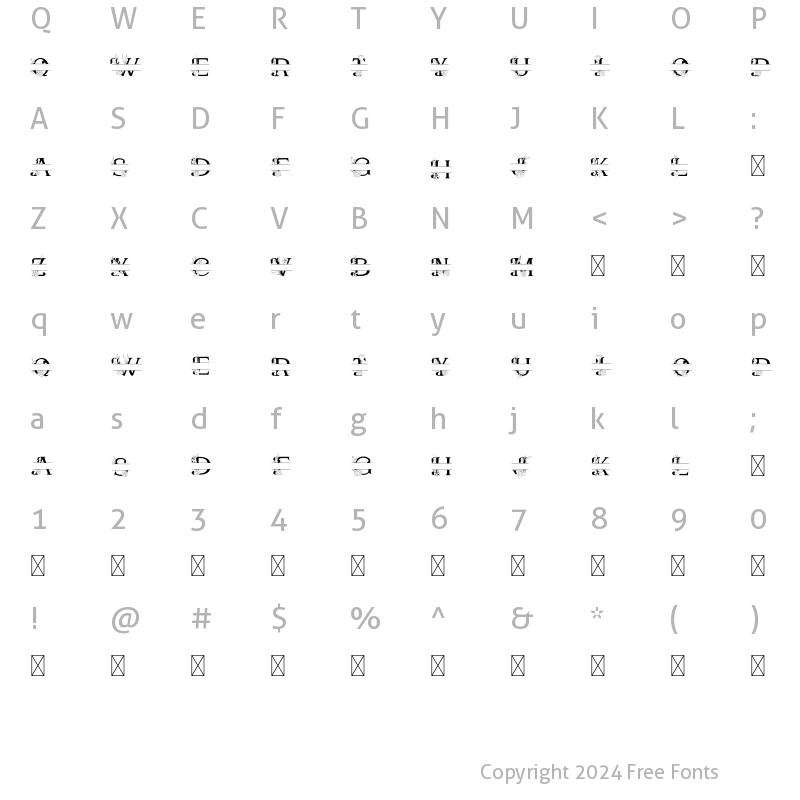 Character Map of Mellisa Jonathan Monogram 1