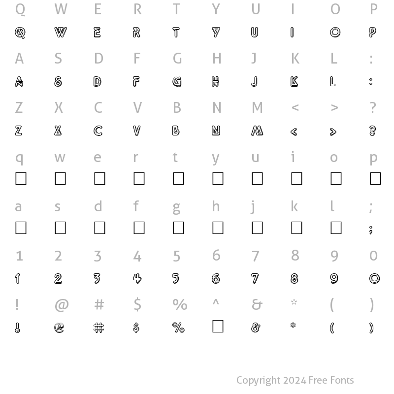 Character Map of Messenger Normal