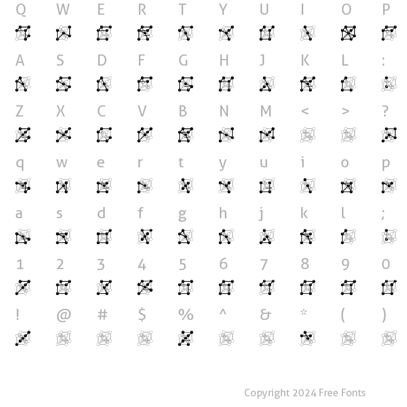 Character Map of MetallicElement Regular