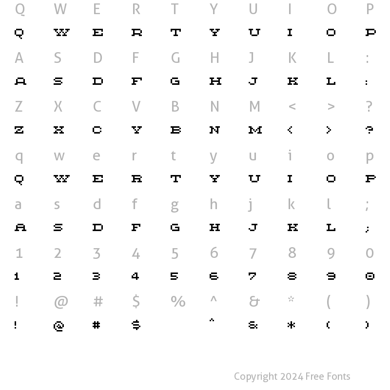 Character Map of Methodic Regular