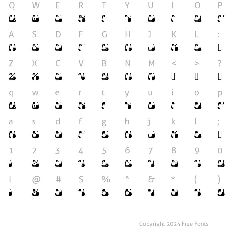 Character Map of Metolurgy Regular