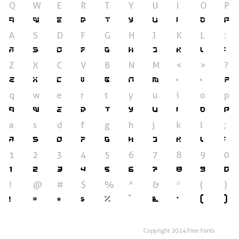 Character Map of MetronOpen Regular