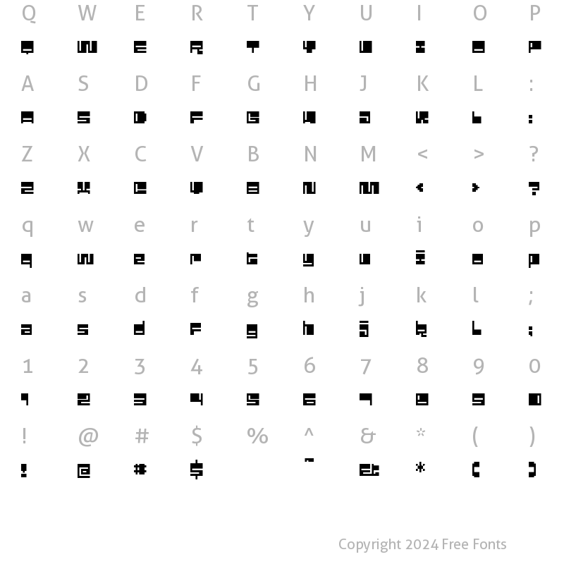 Character Map of Mezcal-Regular Regular