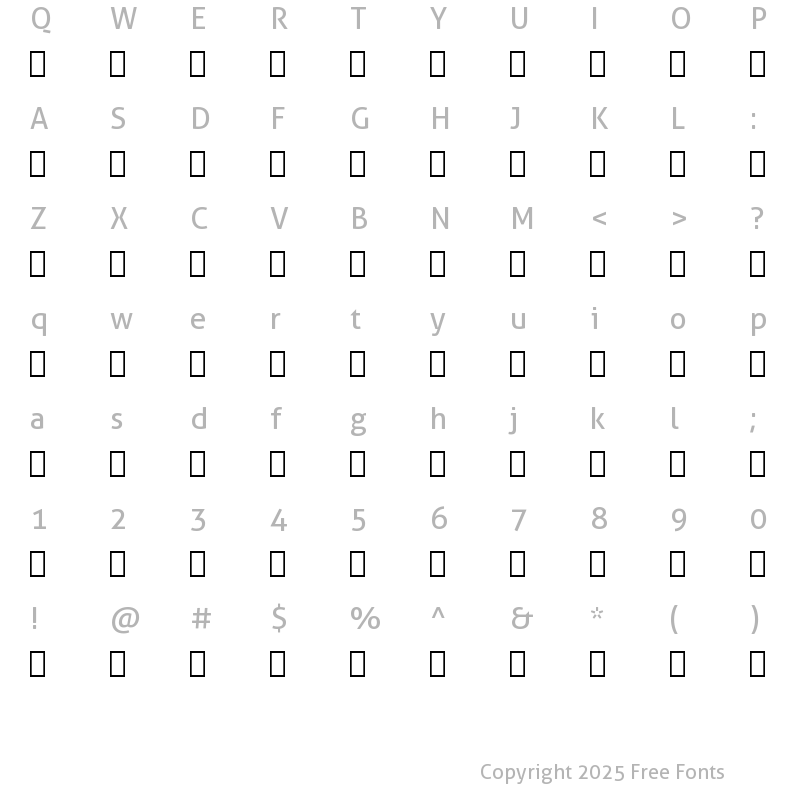 Character Map of MICR 013 BT 013
