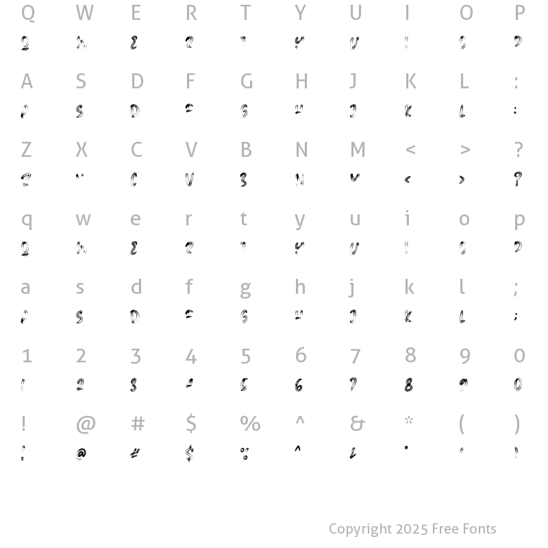 Character Map of Microba Pro Regular