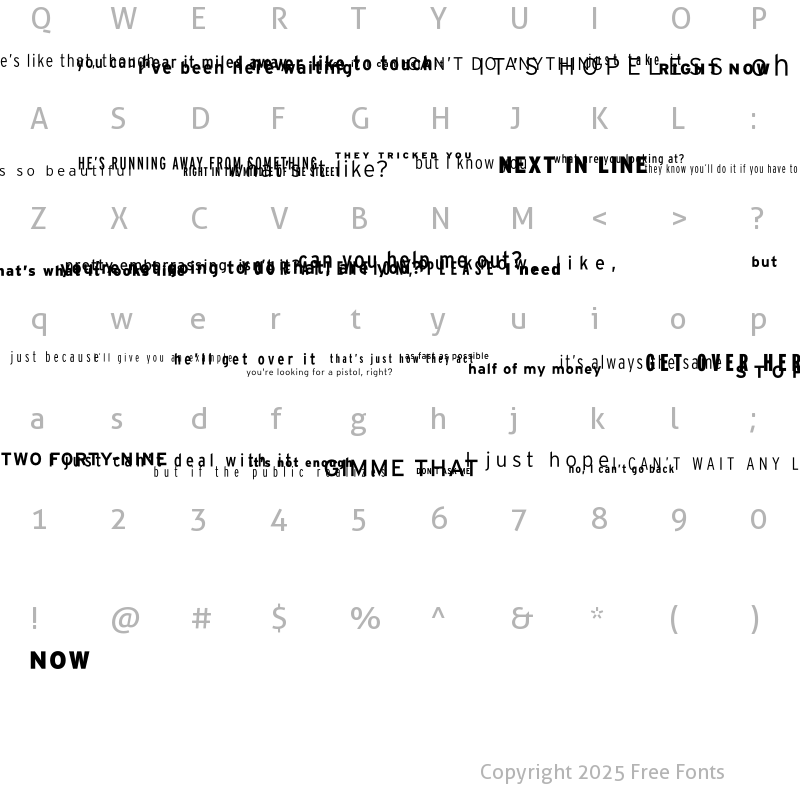 Character Map of Microphone Regular